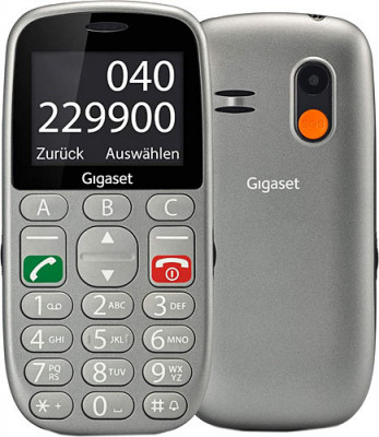 Telefon mobil Gigaset GL390 cu butoane mari argintiu foto
