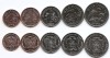 Sao Tome &amp; Principe Set 5 - 0,10, 0,20, 0,50, 1, 2 Dobras 2017 - UNC !!!, Africa