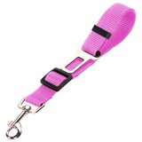 Cumpara ieftin Lesa centura de siguranta auto pentru caini, pisici sau alte animale de companie, 40-70cm/2.5cm, Roz, Ropet