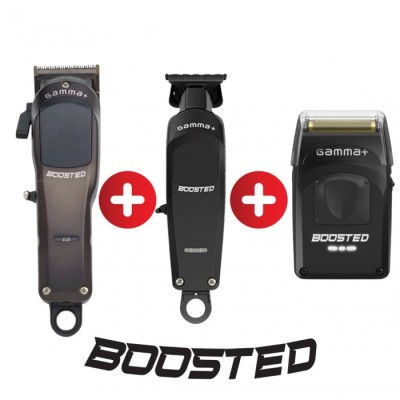Pachet CLIPPER + TRIMMER + SHAVER BOOSTED - Gamma Piu foto