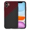 Husa pentru Apple iPhone 11, Techsuit, Carbonite FiberShell Vortex, Rosie
