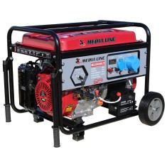 Generator de curent monofazat Media Line MLG9000E 2, 8 kVA, AVR, benzina, pornire electrica