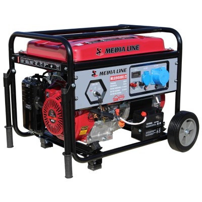 Generator de curent monofazat Media Line MLG9000E 2, 8 kVA, AVR, benzina, pornire electrica foto
