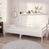 Gossi pat de zi cu saltea, 90x200 cm, lemn masiv de pin