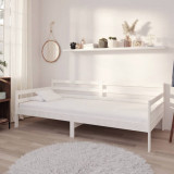 vidaXL Pat de zi cu saltea, 90x200 cm, lemn masiv de pin 3083600
