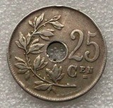 P3. Belgia 25 centimes 1922 **