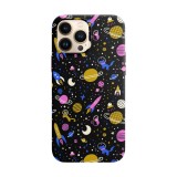 Husa compatibila cu Apple iPhone 12 Pro model Space Doodle,Silicon, Tpu, Viceversa