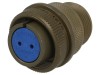 Conector circular 16S, 2 pini, oliv
