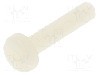 Surub M4, poliamida, lungime 20mm, cap rotund, pas filet 0.7, DREMEC - 8G204M4X20