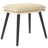 Cumpara ieftin Taburet, crem, 45x29,5x35 cm, material textil