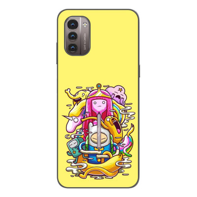 Husa compatibila cu Nokia G21 Silicon Gel Tpu Model Adventure Time Poster foto