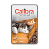 Cumpara ieftin Calibra Cat Pouch Premium Adult Duck &amp; Chicken, 100 g
