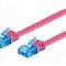 Cablu patch cord, Cat 6a, lungime 2m, U/UTP, Goobay - 96320
