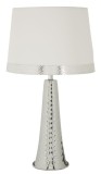 Mauro Ferretti Lampă De Masă Tower Argintie Cm 30 X 52 | Aosom Romania
