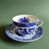 Ceasca si farfurioara Vintage din portelan- Mix&amp; Mach