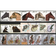 Lot filatelic - fauna, stampilate