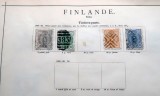 Lot 4 timbre clasice Finlanda 1889&ndash;1890 &ndash; Marele Ducat al Finlandei, ștampilate -A42