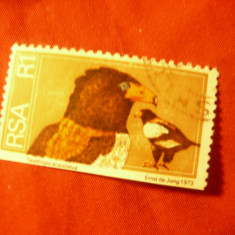 Timbru RSA 1974 - Pasare - Vultur , val. 1R stampilat