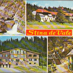 CPI B14579 - CARTE POSTALA - STANA DE VALE. CASCADA IODOLINA, CABANA CERBUL...