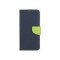 Husa Flip tip carte iPhone 14 Pro albastru-lime