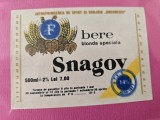 Eticheta bere Snagov, perioada comunismului