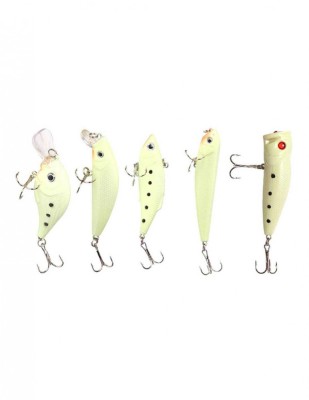Set Vobler 5 piese Fluorescent pentru pesti pradatori AVX-AG103C foto