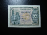 SPANIA 2 PESETAS 1938 BURGOS EXCELENTA