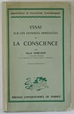 ESSAI SUR LES DONNEES IMMEDIATES DE LA CONSCIENCE par HENRI BERGSON , 1940