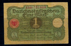 Germania 1920 - 1 Mark, circulata foto
