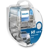 Set 2 becuri Philips H1 WhiteVision Ultra 12V 55W 12258WVUSM