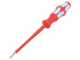 Șurubelniță izolată plată 3,5x0,6mm WERA - Lungime lamă 100mm