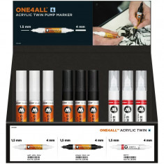 Set markere Molotow One4All Acrylic Twin Display 36 buc / Set