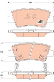TRW GDB3494 COTEC set placute frana,frana disc