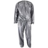 Costum Sauna Slabit Unisex, Marimi L, XL, XXL, Argintiu, Accelereaza Arderea Grasimilor, Anticelulitic