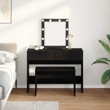 vidaXL Scaun de toaletă Stejar negru 70x35x45 cm Lemn stratificat