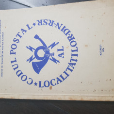 Codul postal al localitatilor din RSR 1974 Am