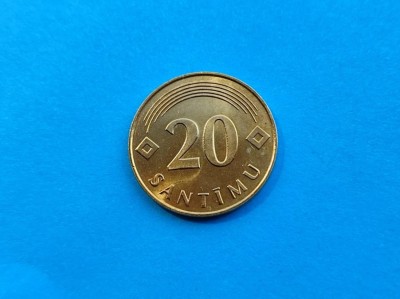 20 Santimu 1992 Letonia-UNC foto