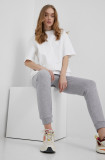 Cumpara ieftin Adidas Originals pantaloni femei, culoarea gri, melanj