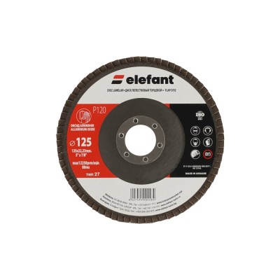 disc lamelar ELEFANT 125*22,2 P 120 T27 Innovative ReliableTools foto