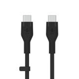 Cablu de date Belkin BOOST CHARGE Flex Silicone, USB-C la USB-C 2.0, 3m, Negru