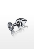 Plug Anal Argintiu Justforme Starlight Booty, Aluminiu, 8cm, Diametru 3.4cm, Bijuterie Anală Unisex