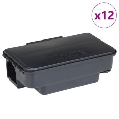 Capcane pentru soareci 12 buc Negru 22x12,5x7,5 cm foto
