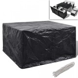 Cumpara ieftin Huse mobilier grădină din poliratan 6 persoane, 8 ocheți, 172 x 113cm, vidaXL