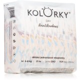 Kolorky Day Rain&amp;Rainbow scutece ECO de unică folosință marimea M 5-8 Kg 21 buc