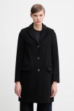 United Colors of Benetton haină cu l&acirc;nă culoarea negru, 2V0PDN062