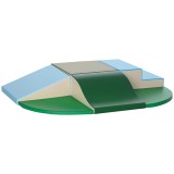 HOMCOM Set Construcții Moi pentru Copii 1-3 Ani cu 6 Piese, 150x100x24 cm, Multicolor | Aosom Romania