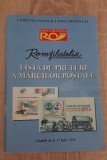 Lista de prețuri a mărcilor poștale. Valabilă de la 12 iulie 1999 -ROMFILATELICA