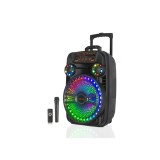 Boxa portabila bluetooth Kolav F-1508A, 40 W, USB, Radio FM, microfon, joc de lumin RGB