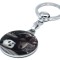 Breloc metalic cu Panda &ndash; Print Epoxy, Accesoriu pentru Chei (OEM)