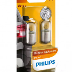 Bec Auto Auxiliar R10W Philips Vision 12V, 10W, 2 buc